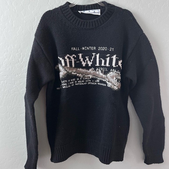 Off-White Black Pascal Tool Knitwear Sweater Sz. S​​​​ - Picture 2 of 6